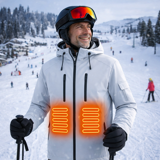 LITEGUEST Waterproof Heated Jacket 5-Zone USB-Powered for Outdoor
