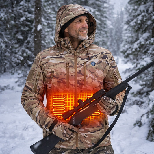 LITEGUEST Heated Camouflage Jacket  Waterproof Outdoor for Winter