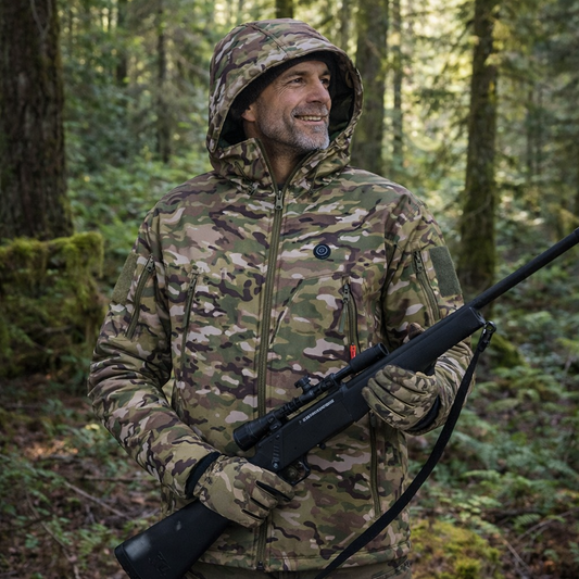 LITEGUEST Heated Camouflage Jacket  Waterproof Outdoor for Winter