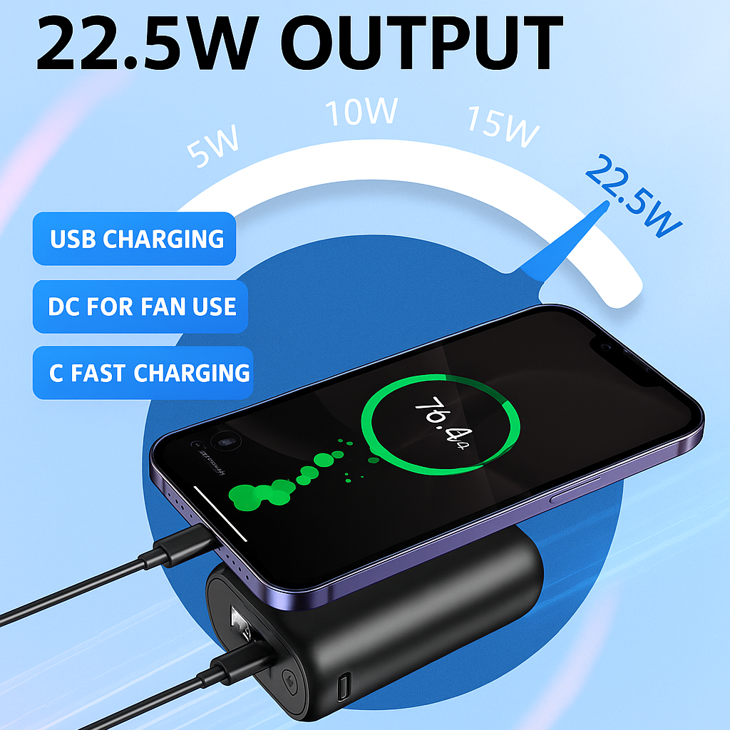 LITEGUEST™ 20,000mAh Ultra-Compact Fast Charging Power Bank – 22.5W USB-C