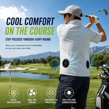 LITEGUEST Cooling Fan Vest Lightweight UPF50 for Outdoor Gear