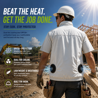LITEGUEST Cooling Fan Vest Lightweight UPF50 for Outdoor Gear