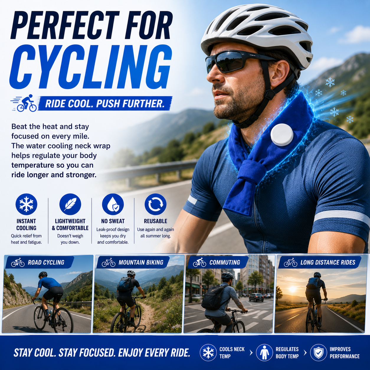 LITEGUEST Summer Water Cooling Neck Wrap – Instant Relief from Heat