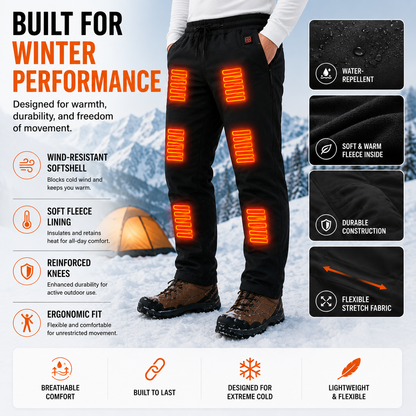 LITEGUEST Smart Heated Pants Fast Heating Windproof Warm for Winter