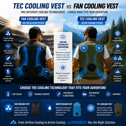 LITEGUEST High-Tech Cooling Vest with TEC Modules & Turbo Fans