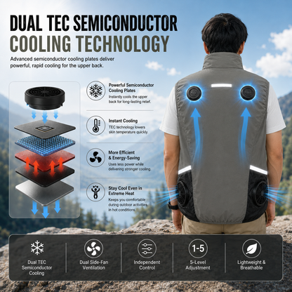 LITEGUEST High-Tech Cooling Vest with TEC Modules & Turbo Fans