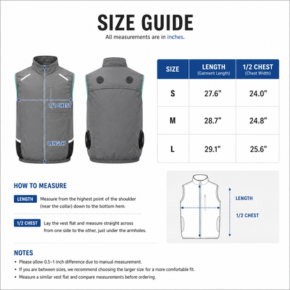 LITEGUEST High-Tech Cooling Vest with TEC Modules & Turbo Fans