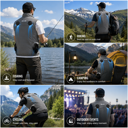 LITEGUEST High-Tech Cooling Vest with TEC Modules & Turbo Fans