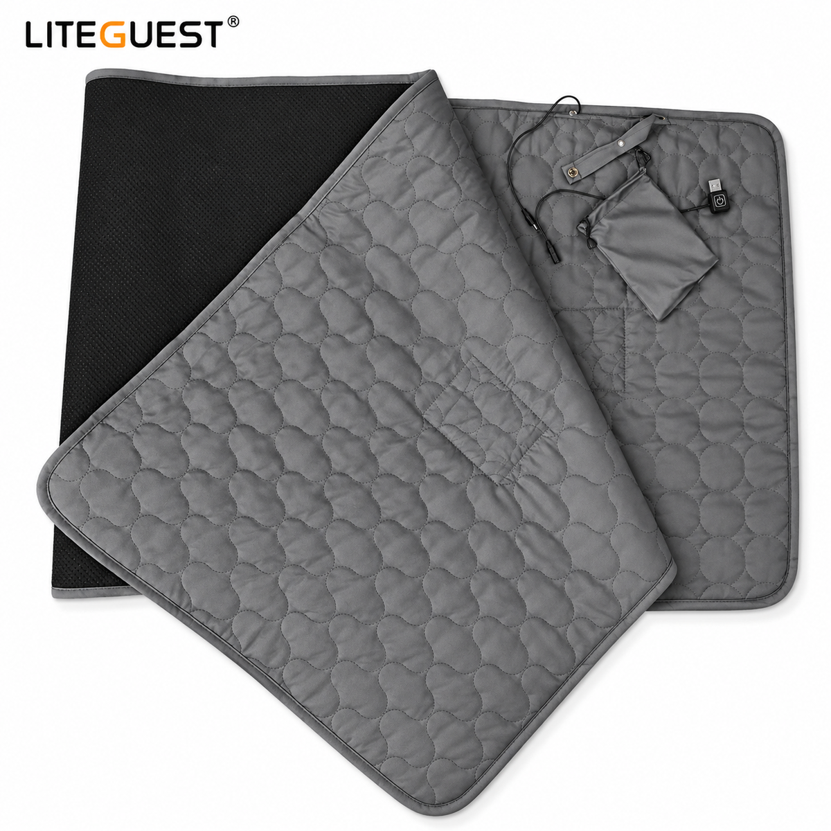 LITEGUEST USB Heated Sleeping Pad Camping Tent Mat for Cold Weather
