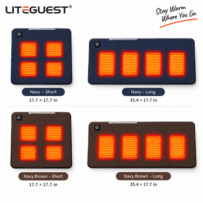 LITEGUEST Heated Seat Cushion Portable Warmth for Outdoor Use