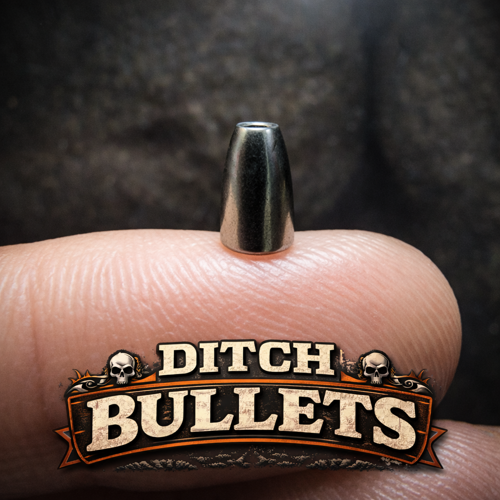 Creek Life Lure Co. Ditch Bullets™ Micro Tungsten Creek Flipping Weights | Bullet Worm Sinkers Built for Tight Water