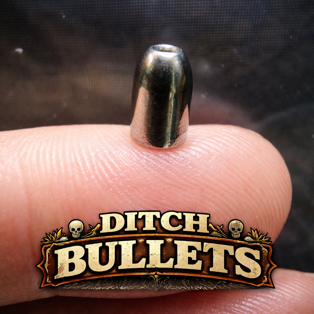 Creek Life Lure Co. Ditch Bullets™ Micro Tungsten Creek Flipping Weights | Bullet Worm Sinkers Built for Tight Water