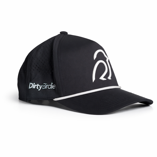 Dirty Birdie Snapback Black Patch w/White Logo