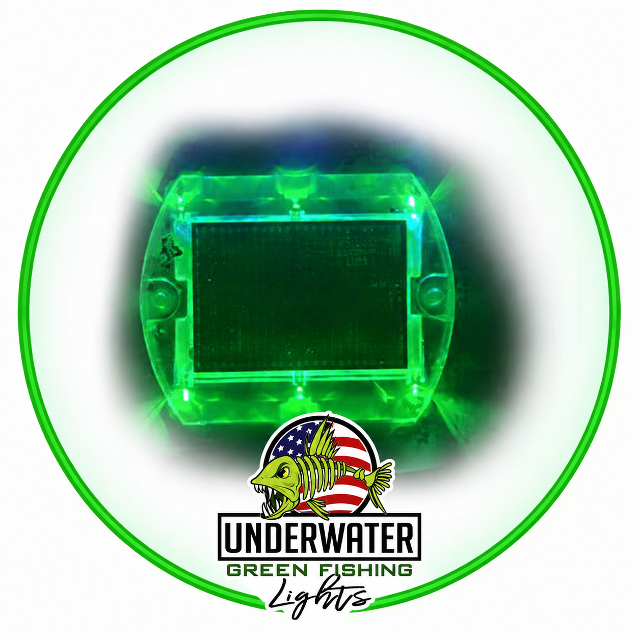 Under Water Green Fishing Lights Solar Dock Lights