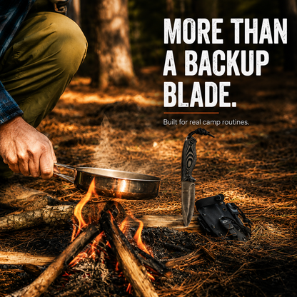 Holtzman's Gorilla Survival "The Silverback" Full Tang D2 Survival Camping Knife Gift Set