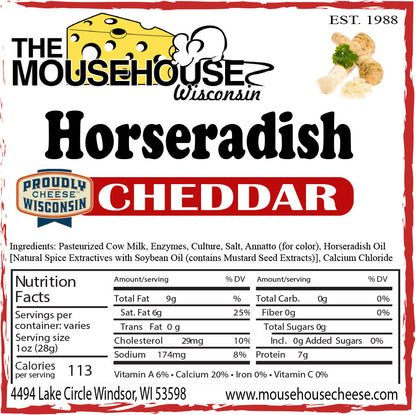 Mousehouse Cheesehaus Horseradish Cheddar