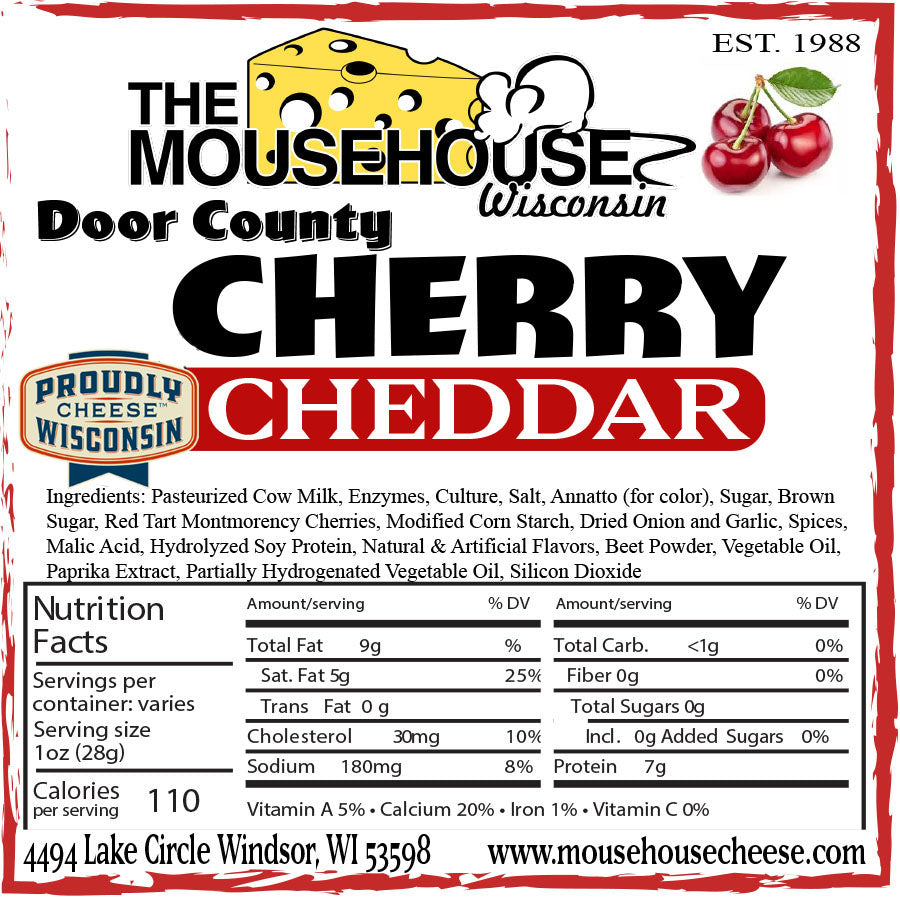 Mousehouse Cheesehaus Door County Cherry Cheddar