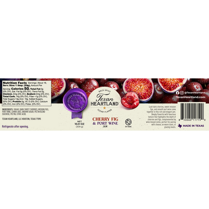 Texan Heartland Cherry Fig & Port Wine Jam