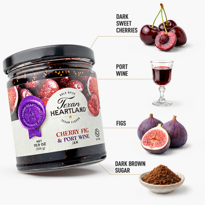 Texan Heartland Cherry Fig & Port Wine Jam