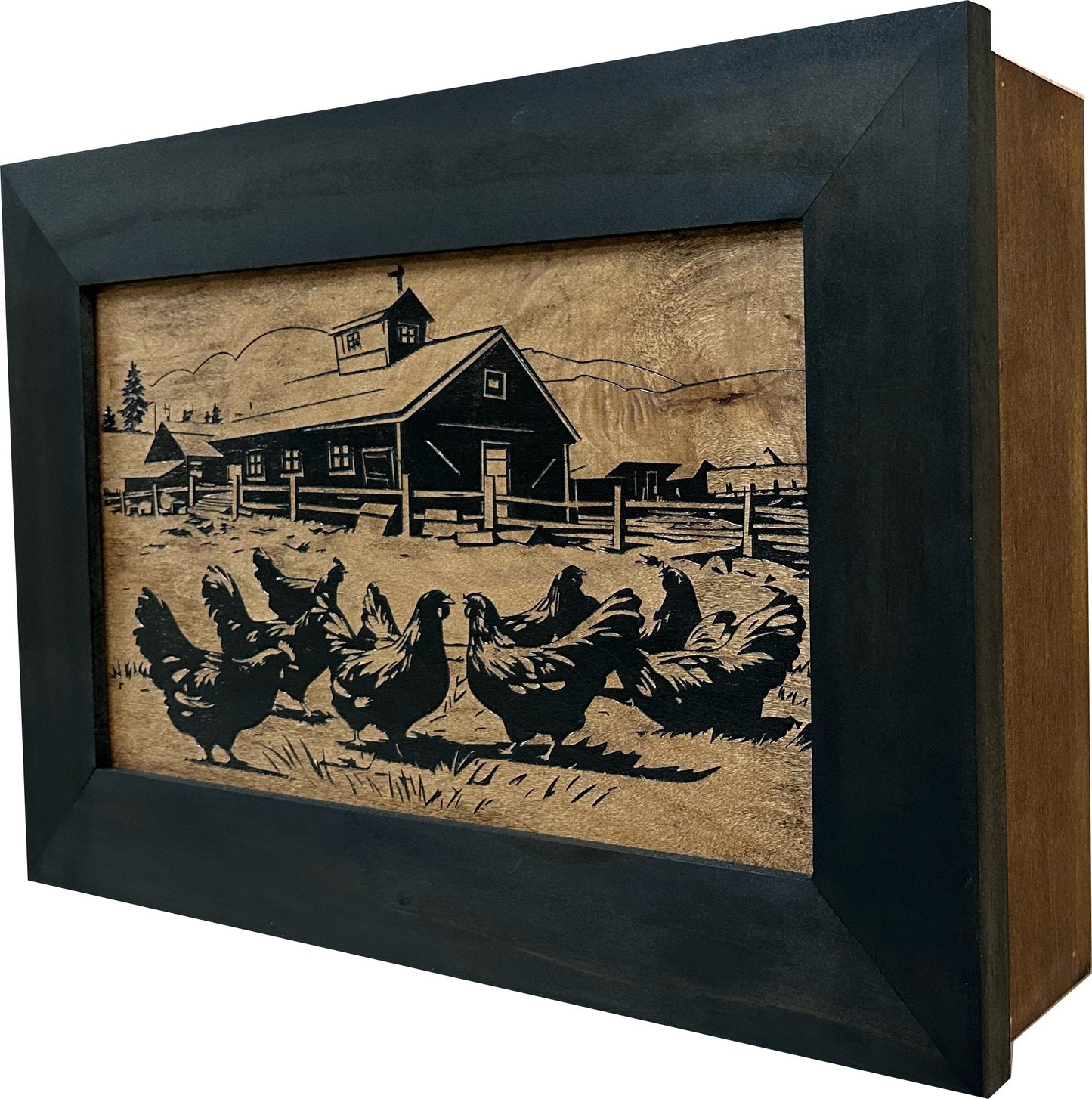 Bellewood Designs - Hidden Gun Storage Cabinet Chicken Farm Design