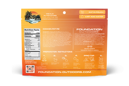 Foundation Outdoors Chicken Pot Pie Meal