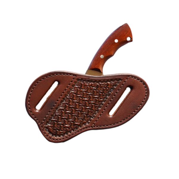 Texas Saddlery Chocolate Spider Knife Sheath