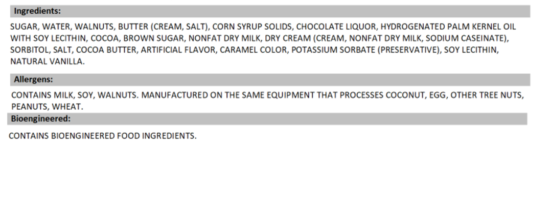 Mousehouse Cheesehaus Chocolate Walnut Fudge (1/2 Pound)