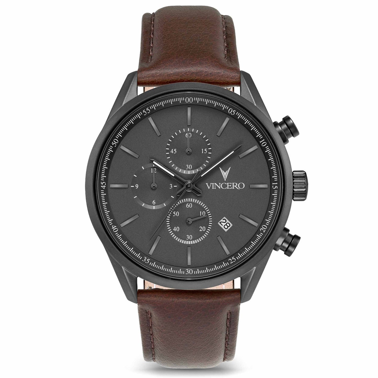 Vincero The Chrono S2 40mm - Gunmetal/Walnut
