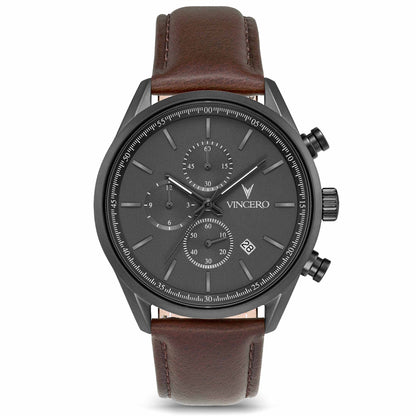 Vincero The Chrono S2 40mm - Gunmetal/Walnut
