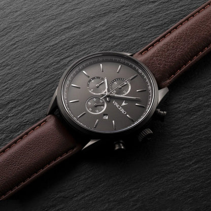 Vincero The Chrono S2 40mm - Gunmetal/Walnut