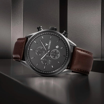 Vincero The Chrono S2 40mm - Gunmetal/Walnut