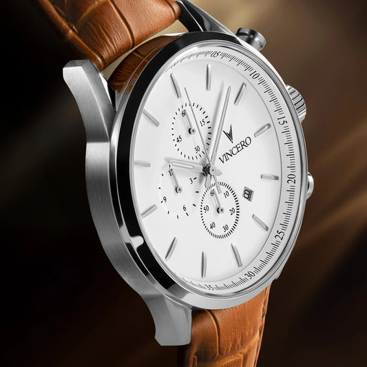 Vincero The Chrono S2 - Silver/Tan