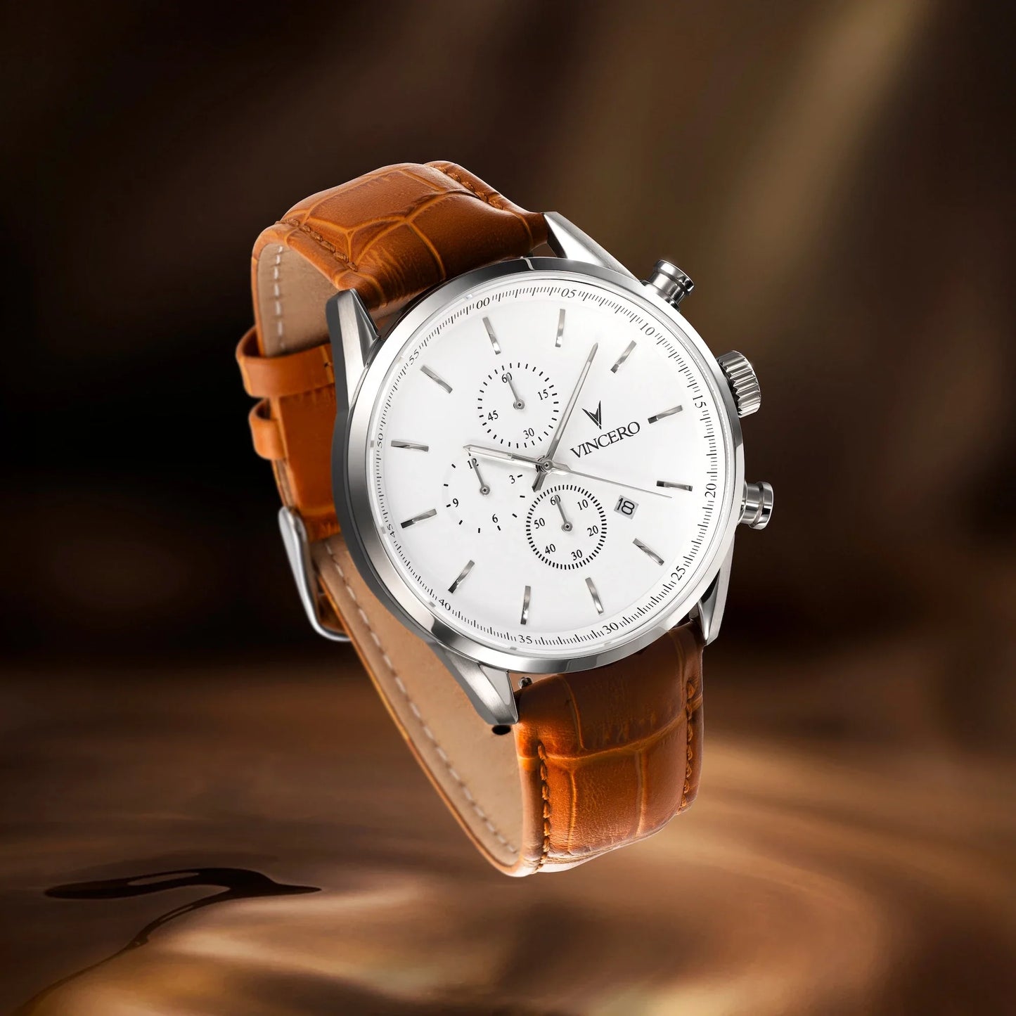 Vincero The Chrono S2 - Silver/Tan