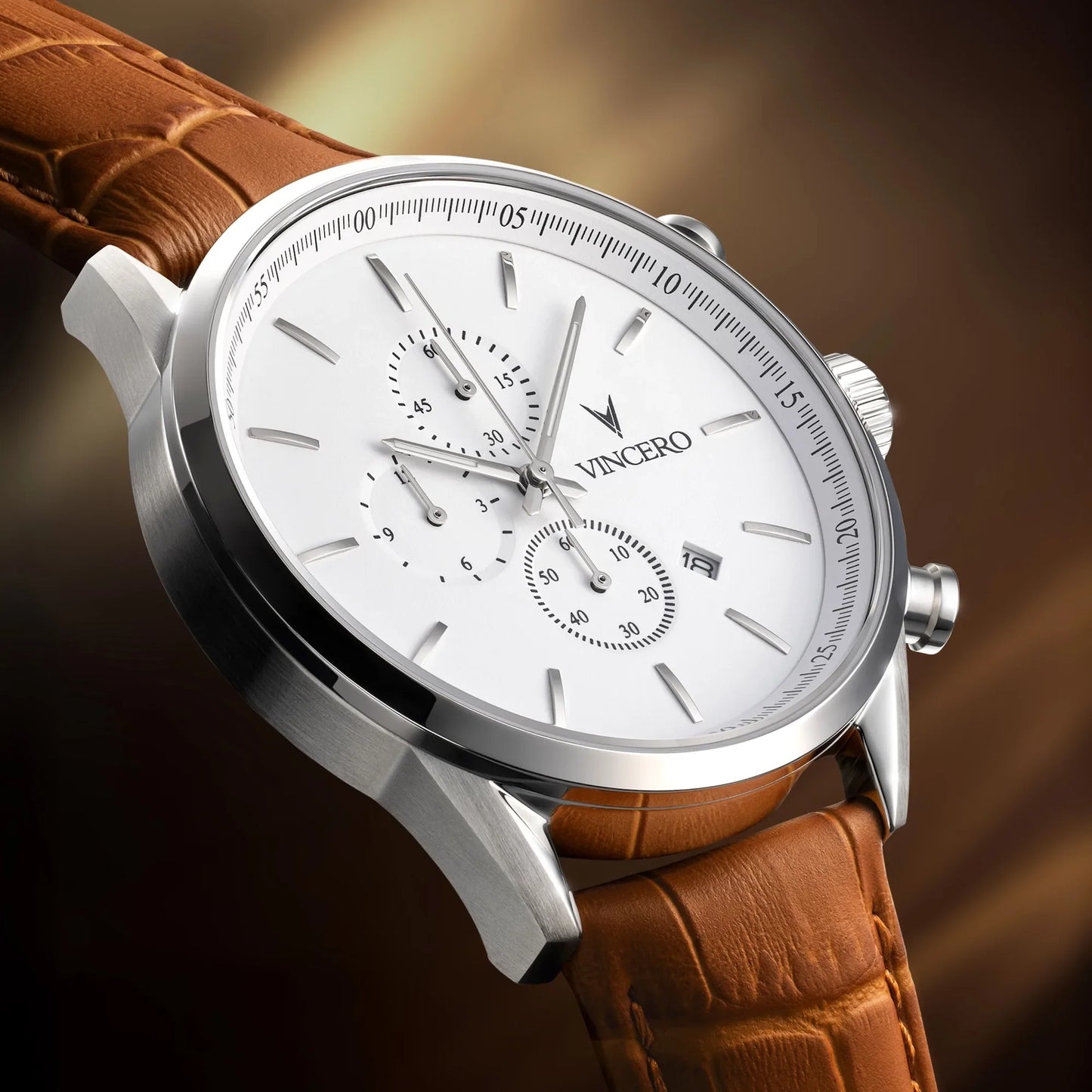 Vincero The Chrono S2 - Silver/Tan