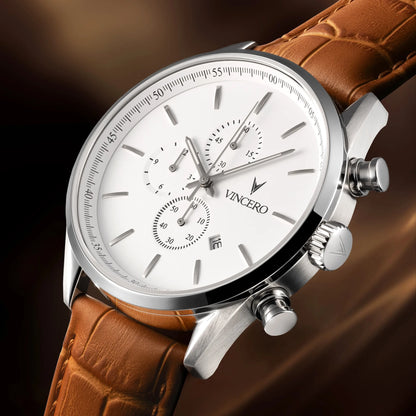 Vincero The Chrono S2 - Silver/Tan