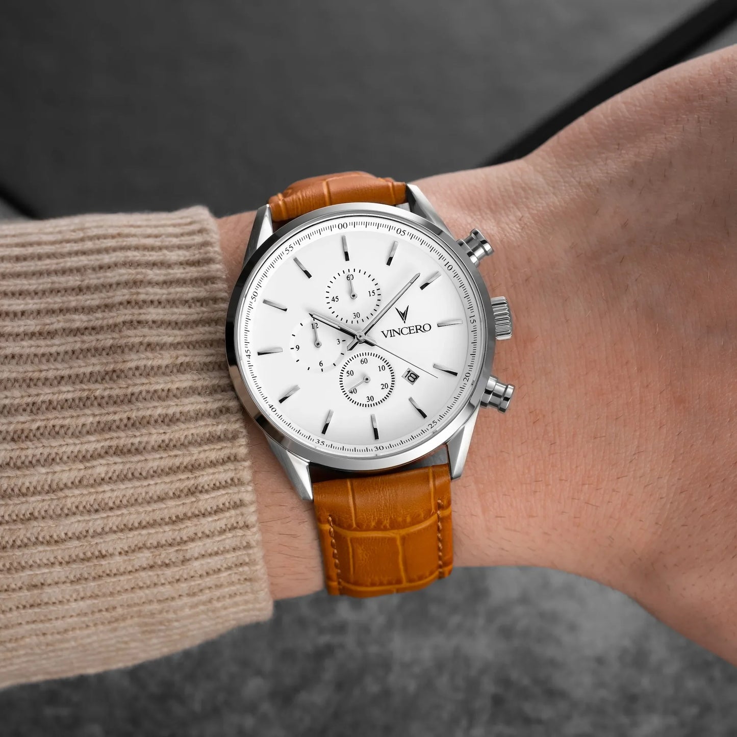 Vincero The Chrono S2 - Silver/Tan