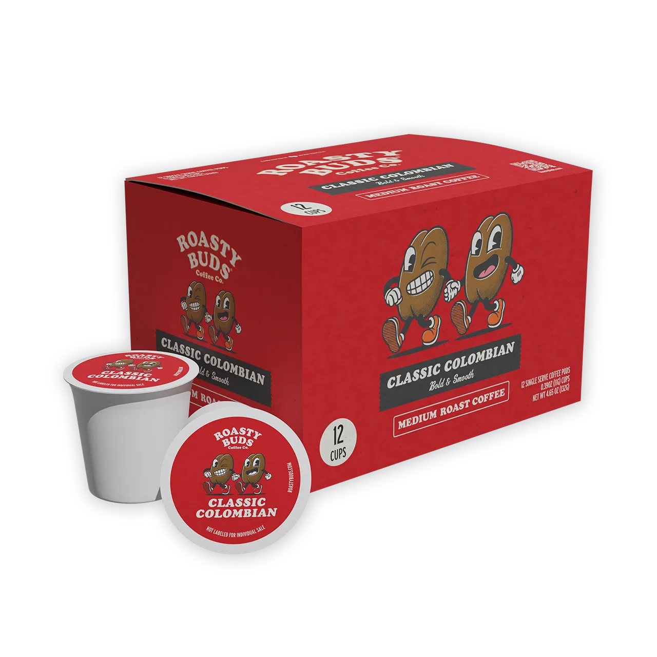 Roasty Buds Classic Colombian Coffee Pods