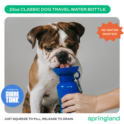 Springland Pets 22oz Original Dog Travel Water Bottle