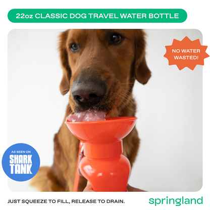 Springland Pets 22oz Original Dog Travel Water Bottle