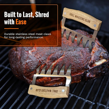 Grill Masters Club BBQ Super Bundle: Cutting Board, Meat Claws & Spatula