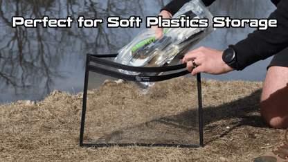 Reaction Tackle Clear Storage Bag Tackle Pak - Water-Resistant Plastic Storage