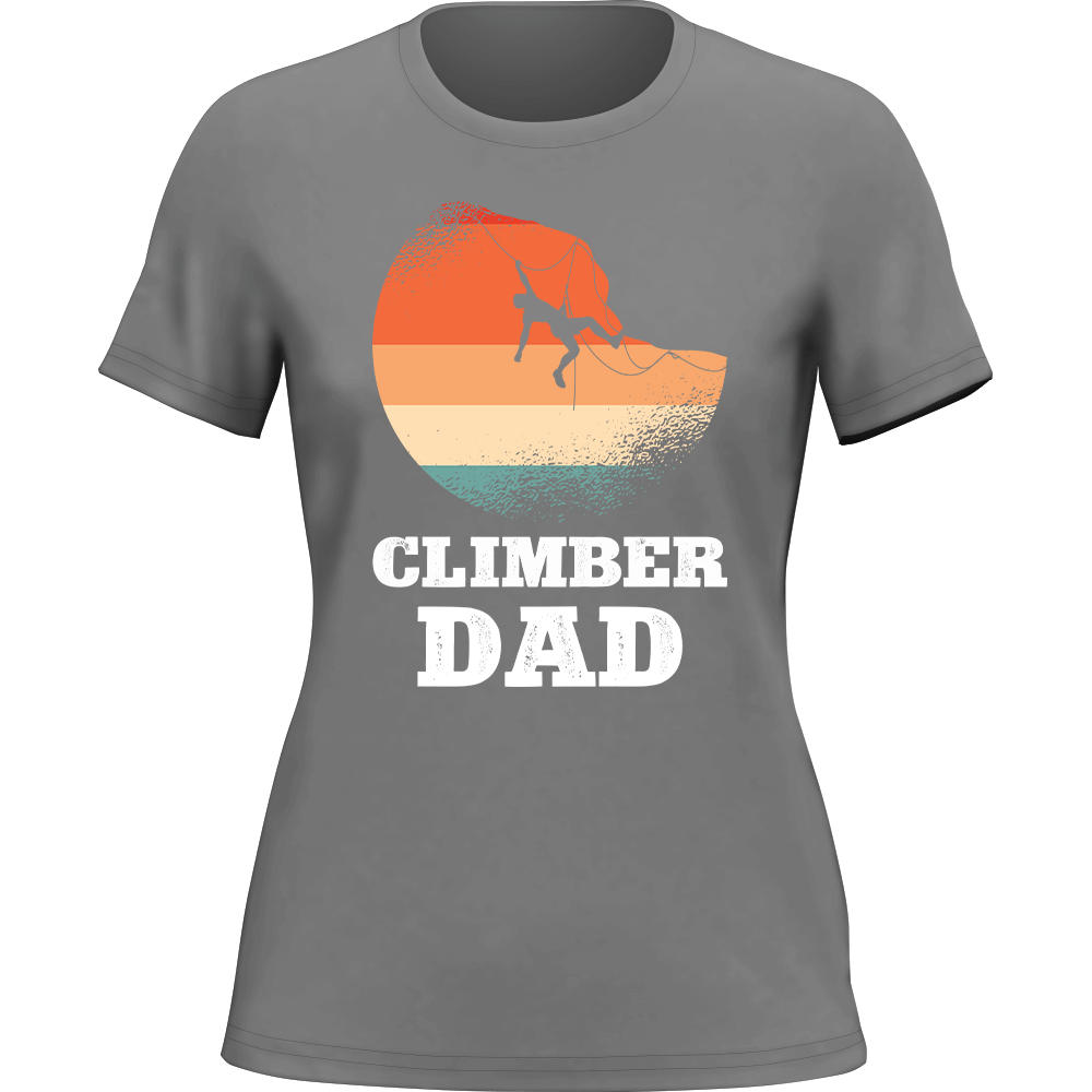 Outdoorzees Climber Dad T-Shirt for Women
