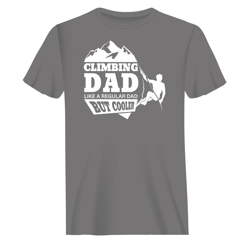 Outdoorzees Climbing Dad Man T-Shirt