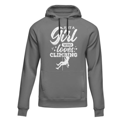 Outdoorzees Climbing Just A Girl Who Loves Climbing Unisex Hoodie