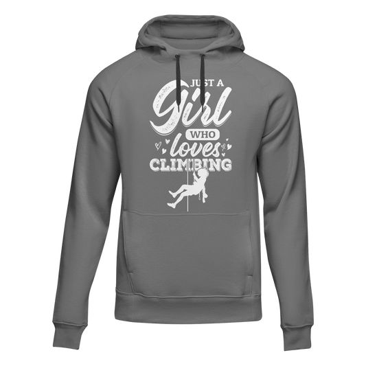 Outdoorzees Climbing Just A Girl Who Loves Climbing Unisex Hoodie