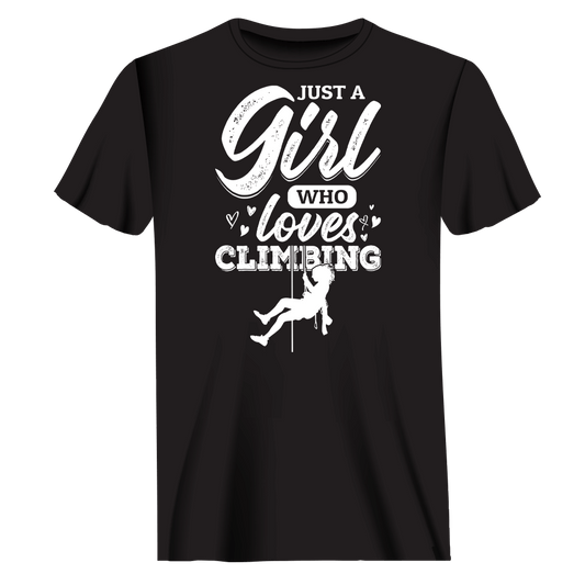 Outdoorzees Climbing Just A Girl Who Loves Climbing Man T-Shirt