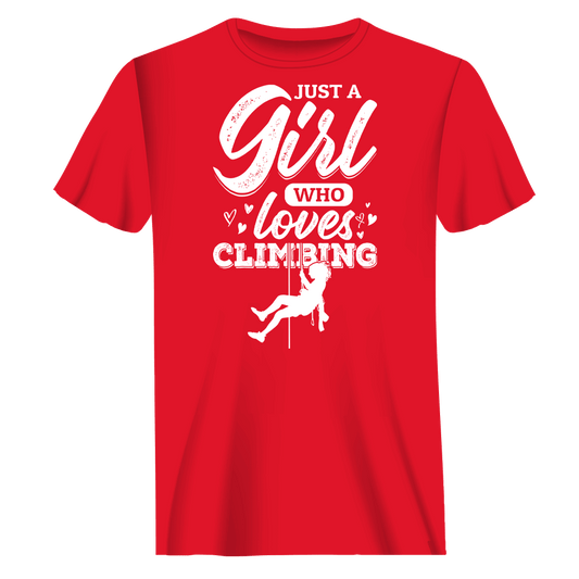 Outdoorzees Climbing Just A Girl Who Loves Climbing Man T-Shirt