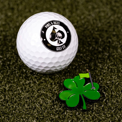 Pins and Aces Shamrock Ball Marker