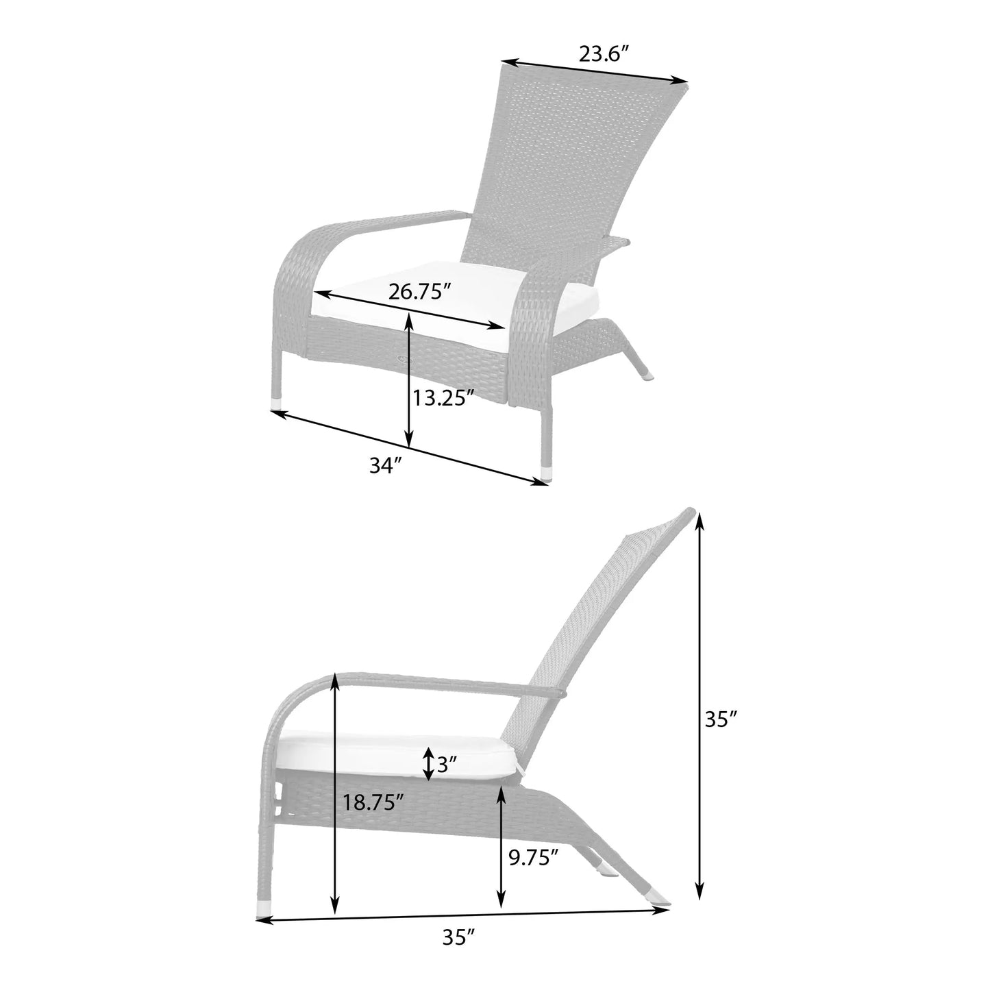 Balkene Home Coconino Wicker Chair
