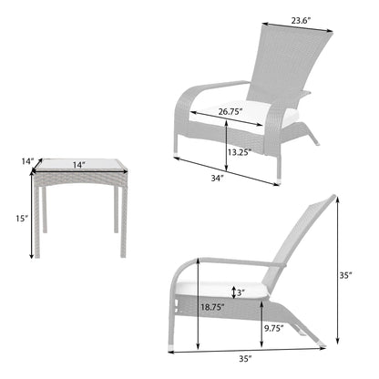 Balkene Home Coconino Wicker Conversation Set